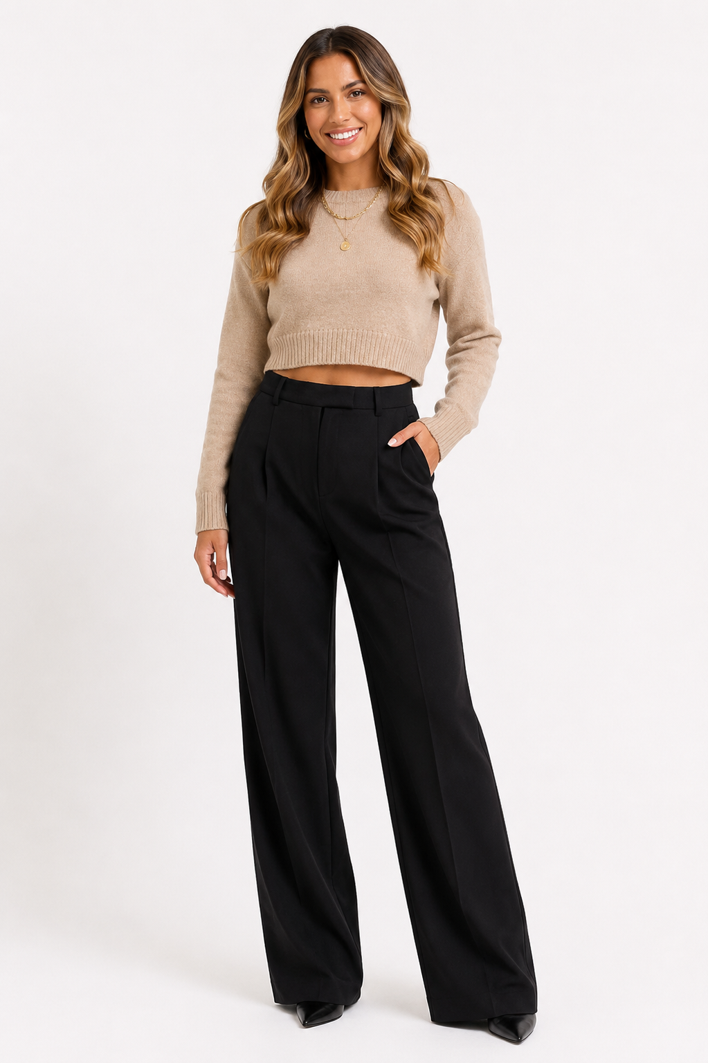 Clara Wide-Leg Trousers
