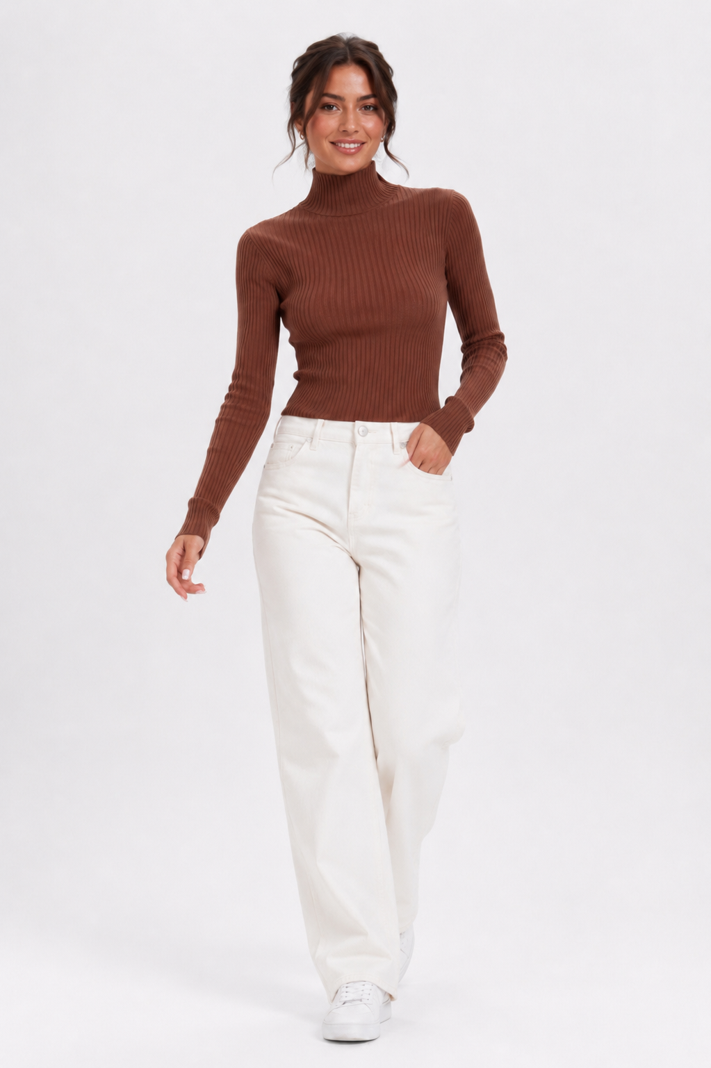 Sweater de cuello alto
