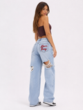 Pantalón vaquero rasgado