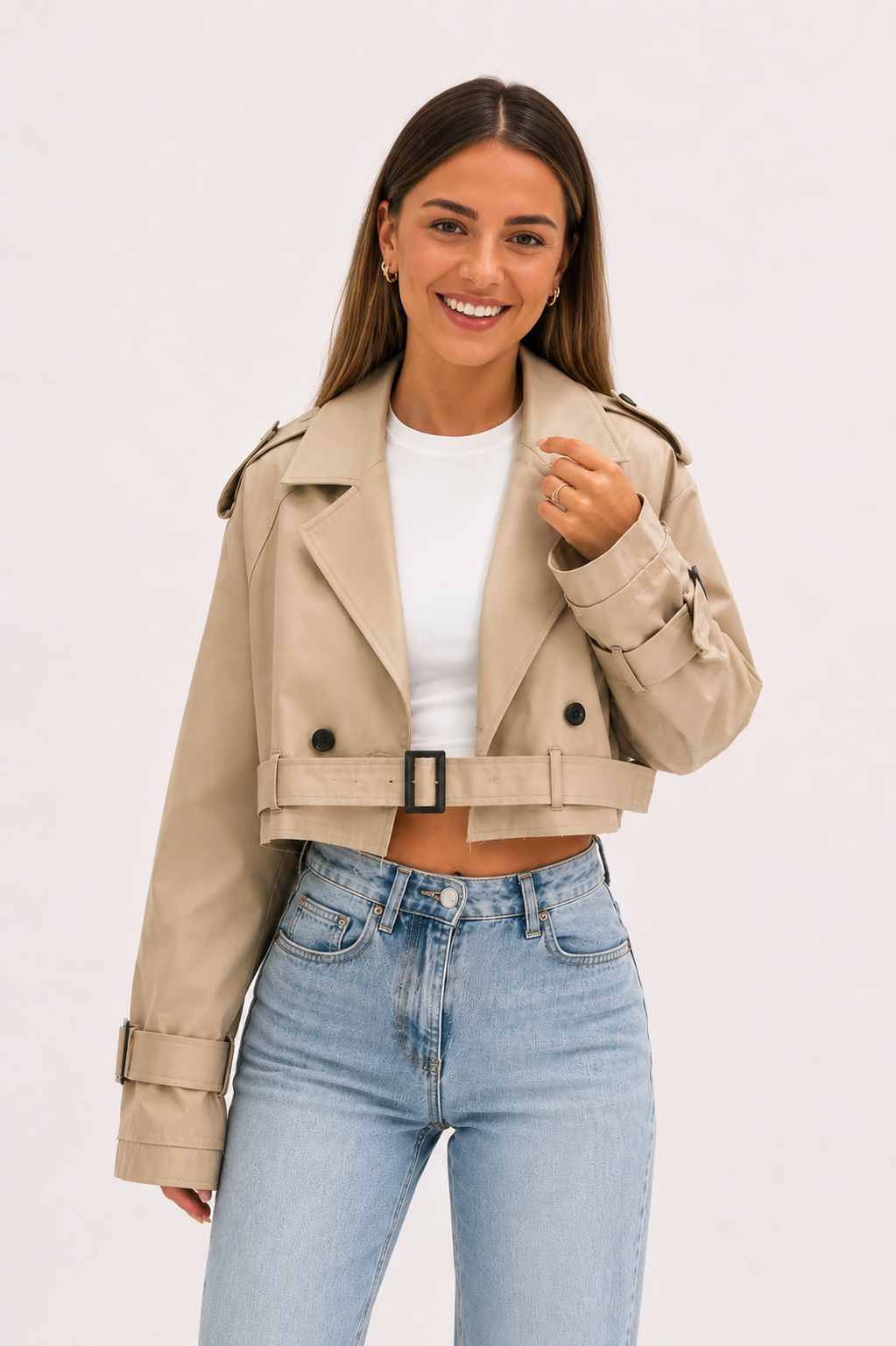 Belted Trench Jacket