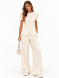 Pants and blouse set