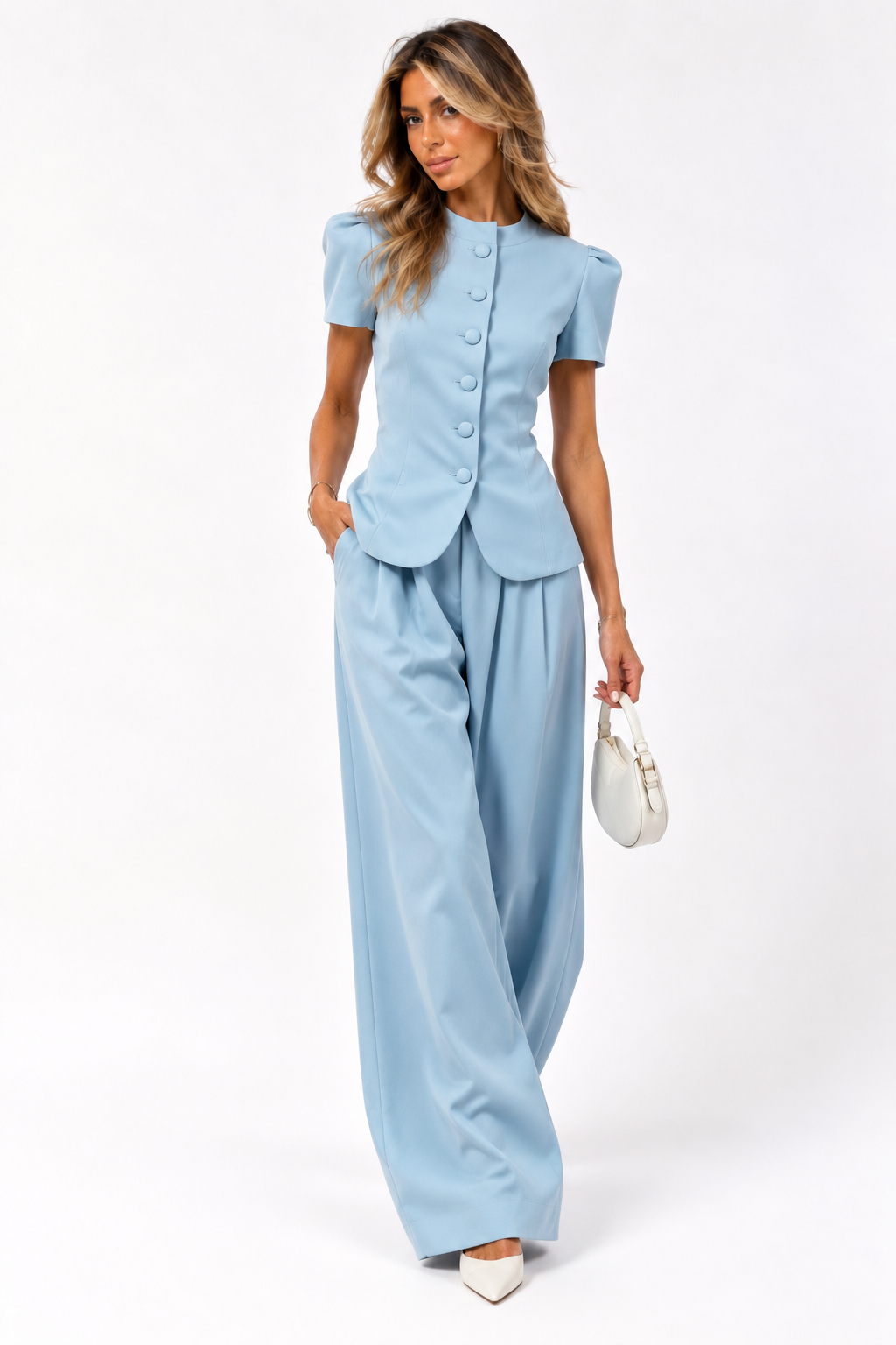 Olivia | Elegant Short-Sleeve Set