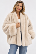 Blair | Oversized Faux Fur Cuff Jacket