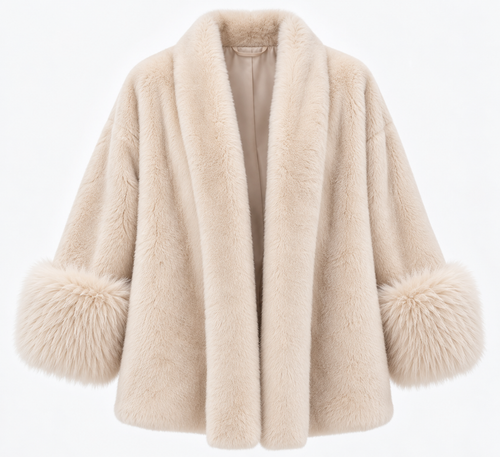 Blair | Oversized Faux Fur Cuff Jacket